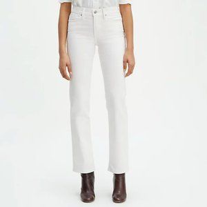 Levi's White Logo & All White Cropped Jeans 24